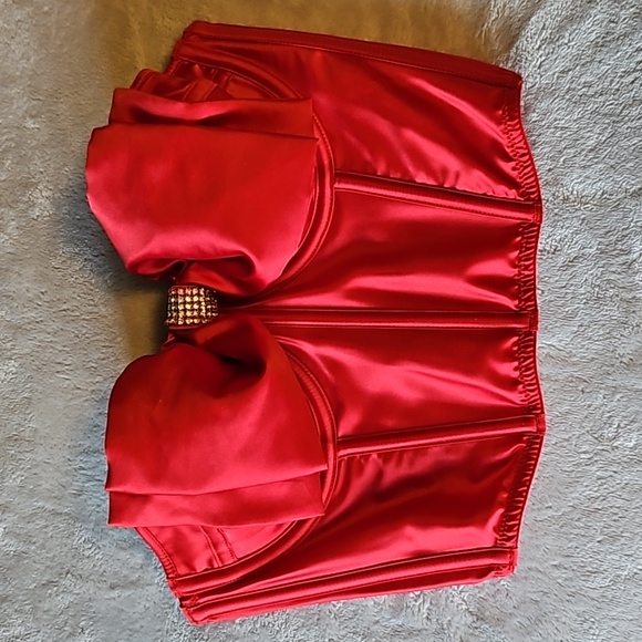 Victoria's Secret Red Lightly-lined Corset Top. - Picture 3 of 12